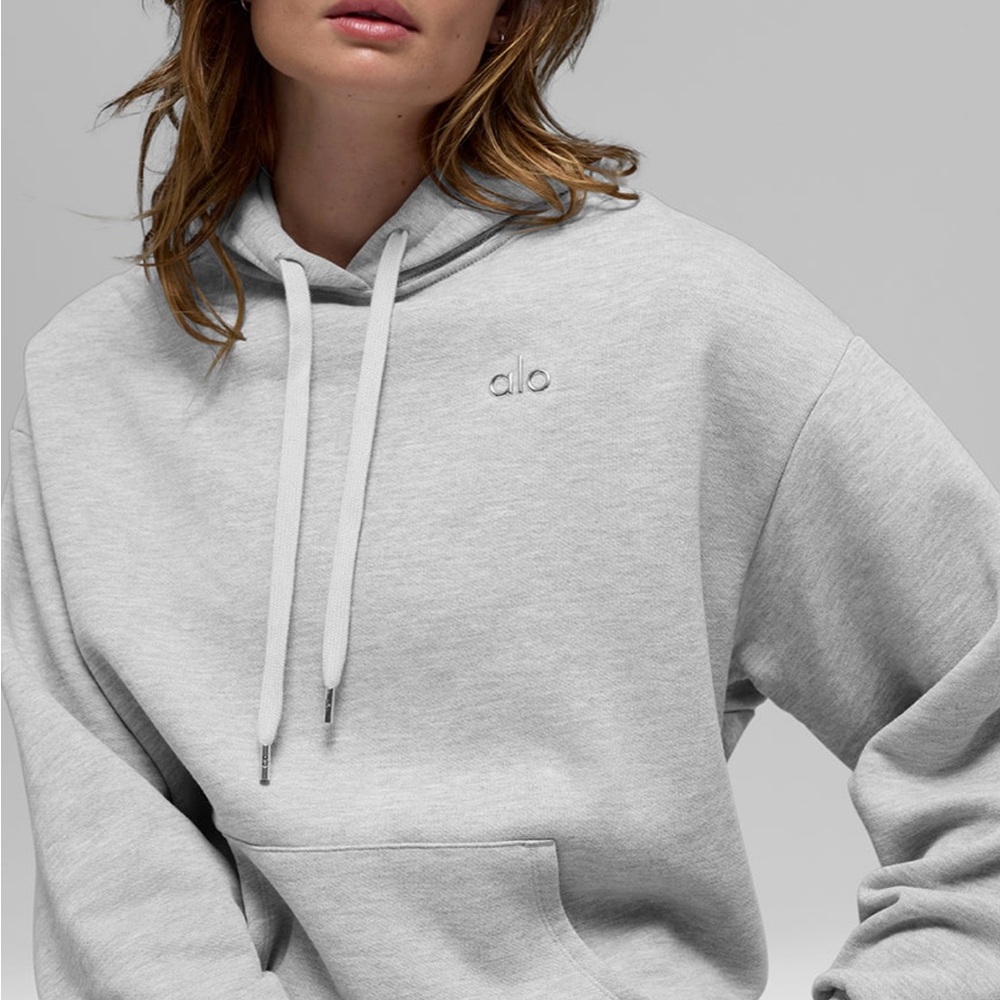 Alo Accolade Gray Hoodie Small